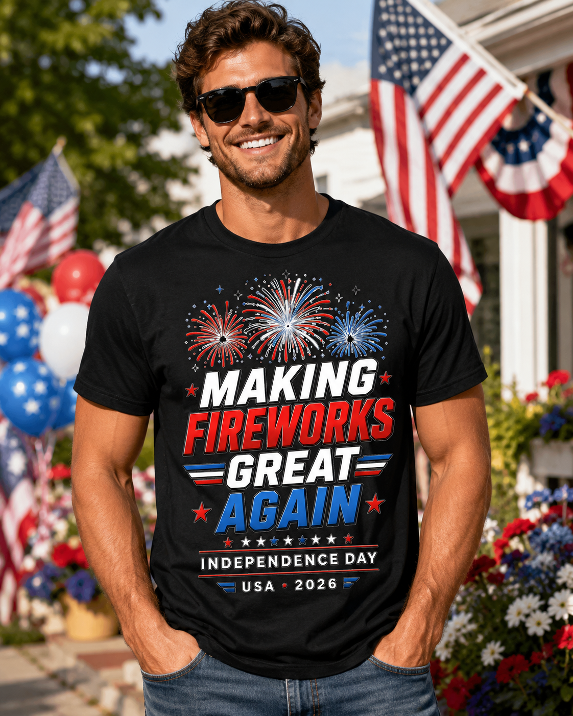 Making Fireworks Great Again Captain America Edition- new