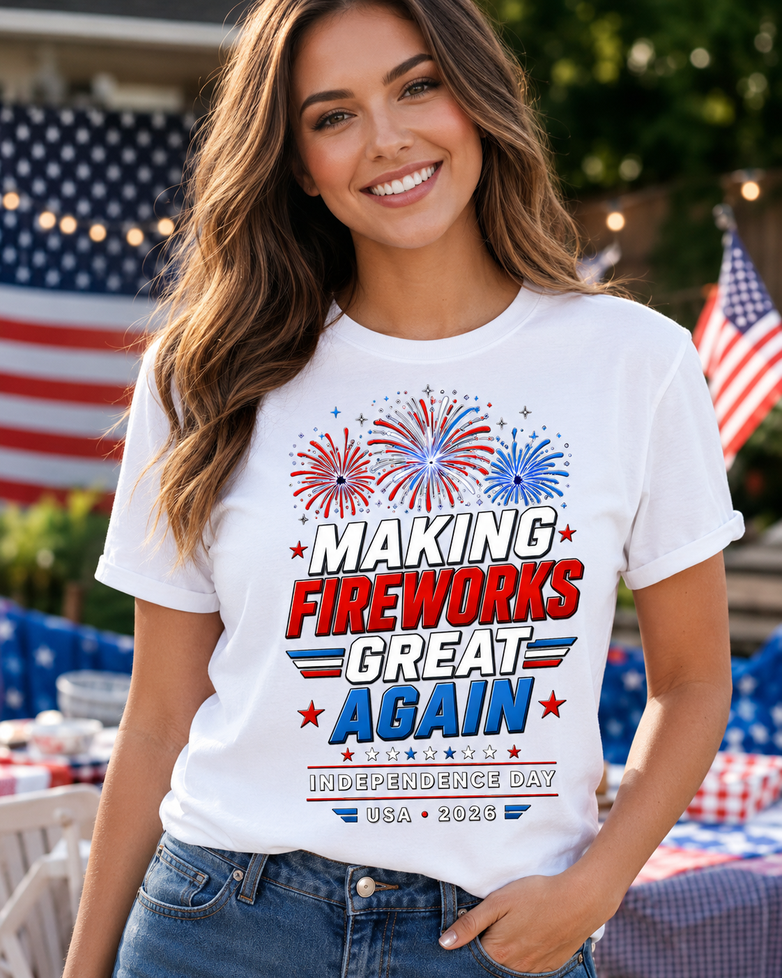 Making Fireworks Great Again Captain America Edition- new