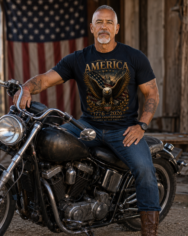 250th Anniversary Patriotic Golden Eagle T-Shirt